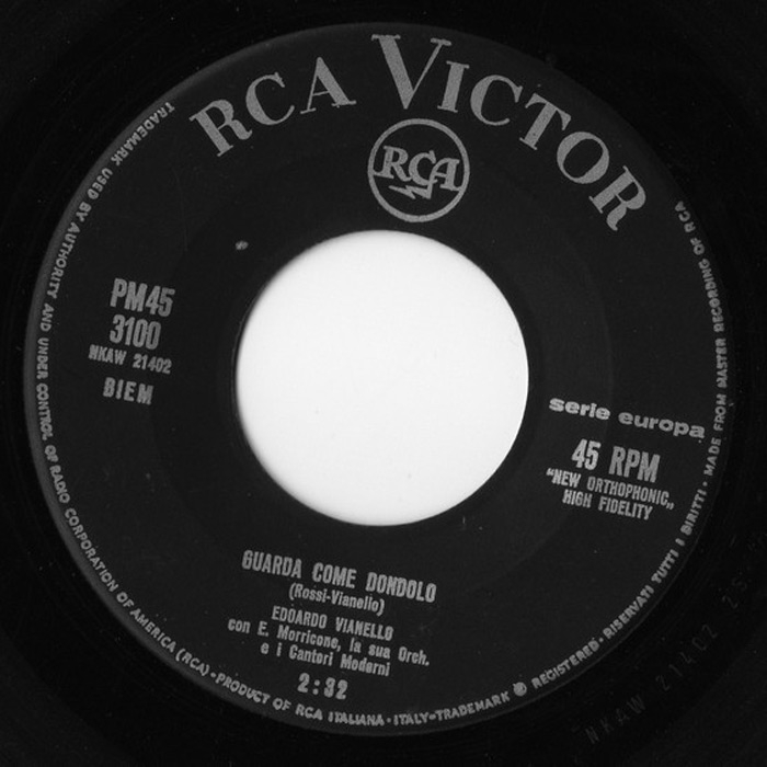 Edoardo Vianello - Pinne fucile ed occhiali/Guarda come dondolo, 1962