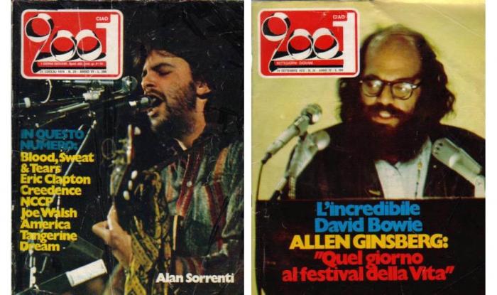 Alan Sorrenti e Allen Ginsberg