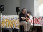 Casapietra nella manifestazione-conferenza-ballo per l'Ecuador