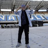 Vasco durante la ricognizione prima della sua recente data a Napoli - foto Simoni
