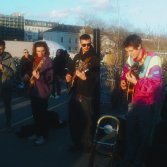 I Patagarri mentre fanno busking - tutte le foto sono di Arneaux