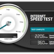 internet, Su 7 mega dichiarati, la velocità media effettiva si aggira intorno a 4 Mbps.