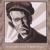 fumetti, Un particolare della copertina di La ballata di Woody Guthrie, edito da Minimum Fax