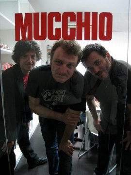 redazione del Mucchio, Roma Maggio 2010, con Giorgio Baldi e Luke Cirillo
