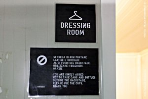 backstage - dressing room