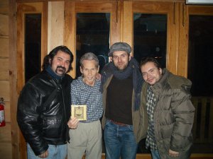 The Beards con Levon Helm(The Band) nel suo studio a Woodstock, NY. Dicembre 2006