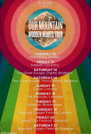 Flyer per il tour degli Our Mountain