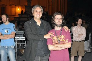 Paolo Benvegnù & his bassplayer Roccia!