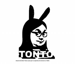 Stencil del Señor Tonto per la copertina di "Switched on Tarm"