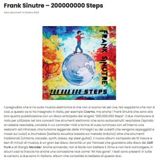 Frank Sinutre recensione "200.000.000 Steps" su MusicalNews.com