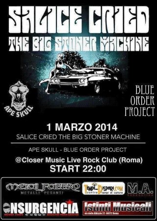 SALICE CRIED+APE SKULL+BLUE ORDER PROJECT+ @ CLOSER (ROMA)