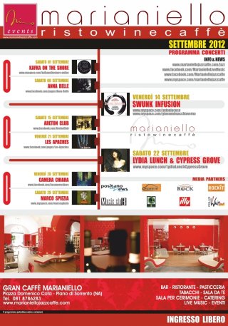 Programma SETTEMBRE 2012