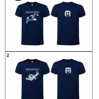Manus & Cranium T-Shirt blu Navy