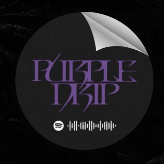 PURPLE DRIP Sticker with Spotify Code