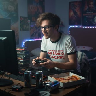 T-SHIRT | Le canzoni giuste mi fanno cacare