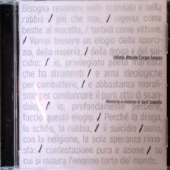 Copertina dell'album Memorie e violenze di Sant'Isabella, di Ultimo Attuale Corpo Sonoro