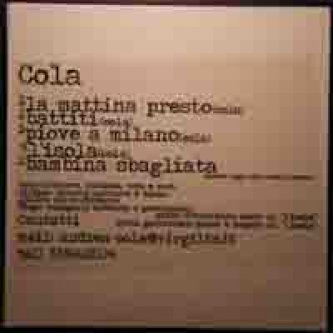 Copertina dell'album Piove a Milano EP 2009, di Andrea Cola
