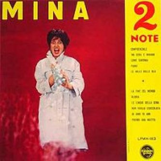 Copertina dell'album Due note, di Mina