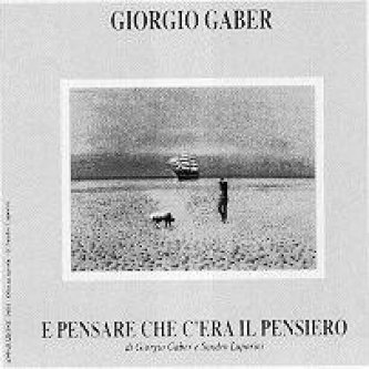 Copertina dell'album E pensare che c'era il pensiero (live), di Giorgio Gaber