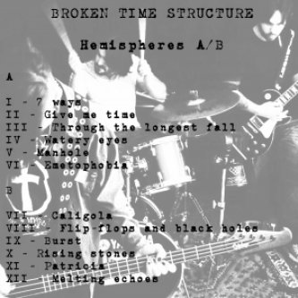 Copertina dell'album Hemispheres A-B, di Broken Time Structure