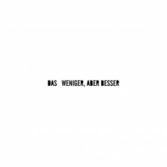 Copertina dell'album Weniger, aber besser, di DAS