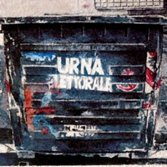 Copertina dell'album Urna Elettorale (The Crazy Crazy Crisi), di The Crazy Crazy World of Mr. Rubik