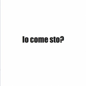 Copertina dell'album IO COME STO?, di Valery Larbaud