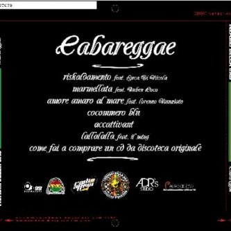 Copertina dell'album Cabareggae, di Piccione e I Membri della Gag