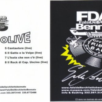 Copertina dell'album StudioLive, di FDAB_FalsiDellArchitettoBennato