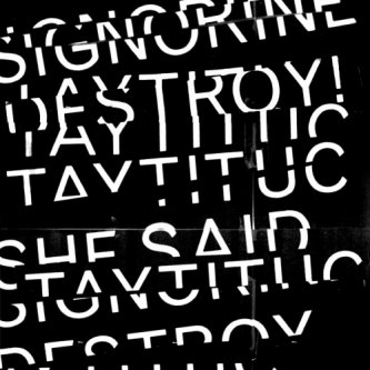 Copertina dell'album Split She Said Destroy!/Signorine Taytituc, di Signorine Taytituc