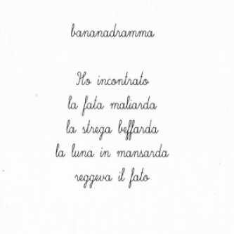 Copertina dell'album bananadramma, di giuseppe maria majno