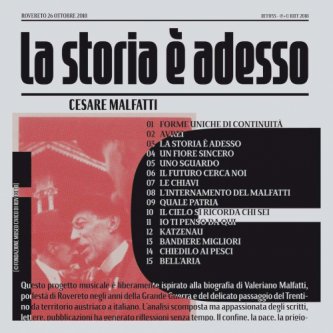 Copertina dell'album La Storia è Adesso, di Cesare Malfatti