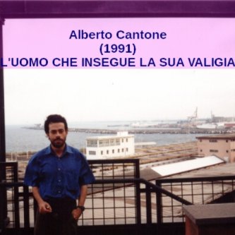 Copertina dell'album L'uomo che insegue la sua valigia (1991), di Alberto Cantone