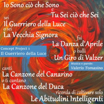 Copertina dell'album IL GUERRIERO DELLA LUCE, di Valerio Tomasino