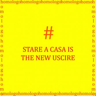 Copertina dell'album Stare a casa is the new uscire, di Homologo