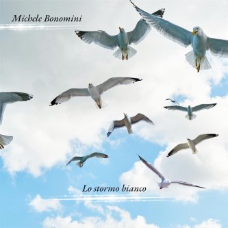 Copertina dell'album Lo stormo bianco (voce e chitarra), di Michele Bonomini