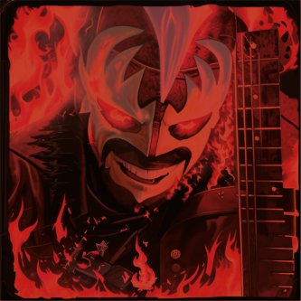 One man band from hell with love and flames