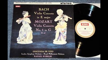Gioconda de vito / Rafael - "Bach / Mozart Violin Concertos" (1961)