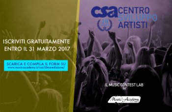 CSA 2017 - 10° ANNO 7 mosse per capire il Centro Sviluppo Artisti