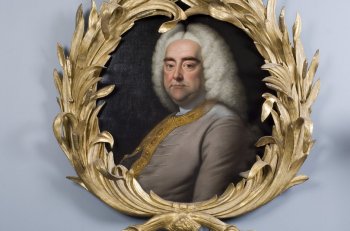 Un ritratto di Handel presente nell'appartamento