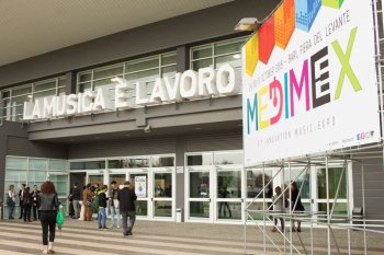 L'entrata della Fiera del Levante, dove si è svolto il Medimex 2015