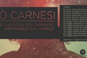 Il nuovo tour di Nicolò Carnesi parte il 3/4 da Milano