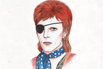 David Bowie illustrato da Helen Green