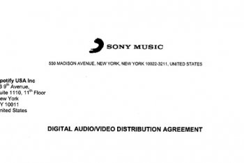 Sony contratto spotify soldi anticipo guadagno artisti