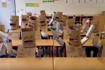 Kraftwerk video bambini scuola tedesca