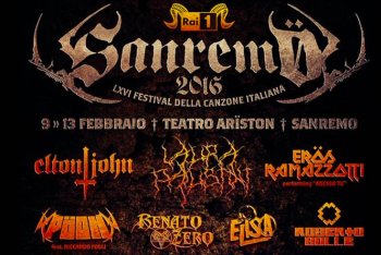 sanremo come fosse un festival metal