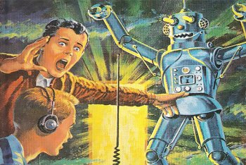 Dalla copertina di "Tom Swift and his giant robot"