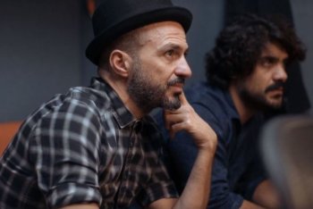 Samuel e Mannarino (immagine dal documentario sul "Making of" del brano)