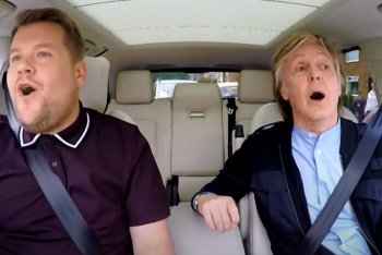 James Corden e Paul McCartney in un episodio di Carpool Karaoke