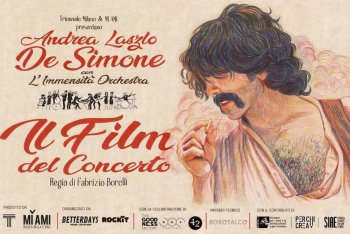 Illustrazione della locandina de “Il Film Del Concerto” di Andrea Laszlo De Simone - a cura di Irene Tersicore Carbone